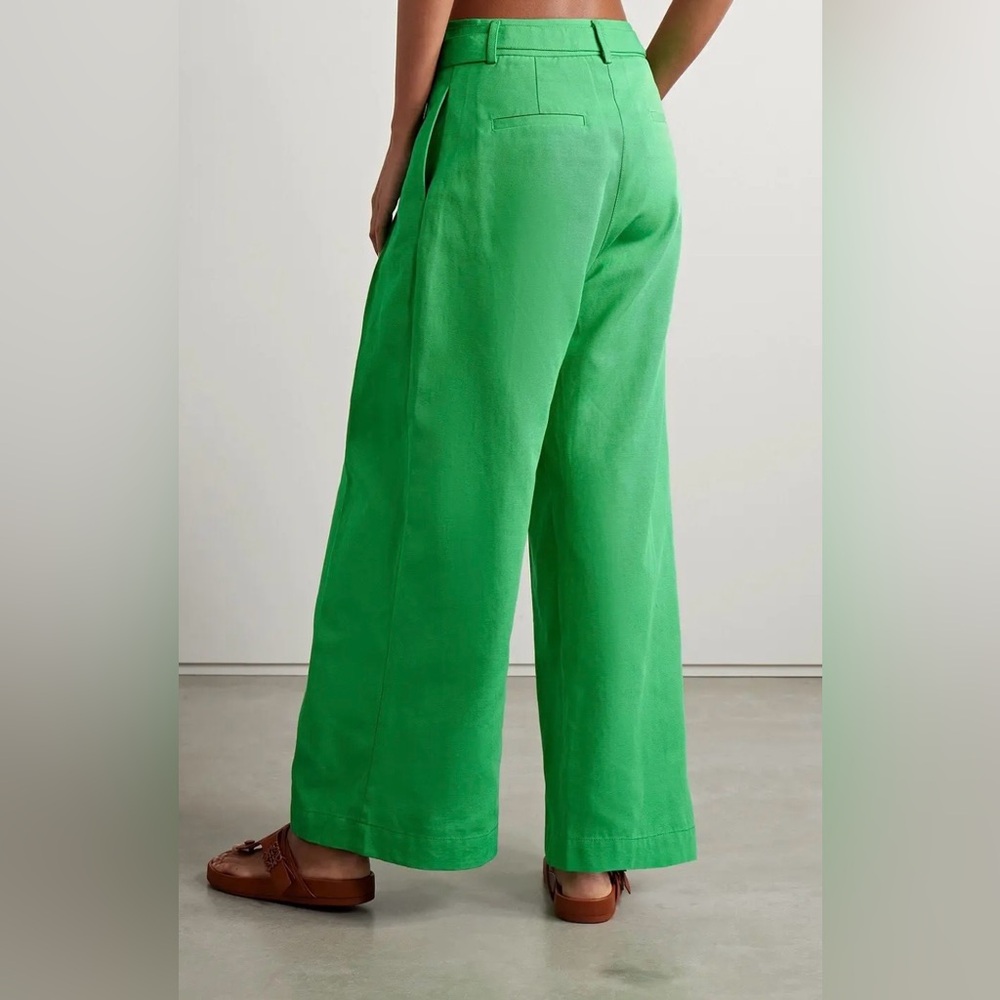 Farm Rio Green Wide-Leg Trousers NWTs sz S - Picture 3 of 11